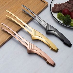 Pinzas para Barbacoa de Acero Inoxidable Estilo Coreano, Antideslizantes, para Asar al Aire Libre, Pinzas para Carne, Utensilios de Cocina, Repostería, Limpieza y Uso Doméstico - Product Image 5