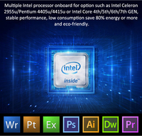 Minipc ordinateur Intel Celeron Core I3 Linux bras sans ventilateur Mini carte mère bureau Barebone personnel Portable Mini ordinateur de bureau