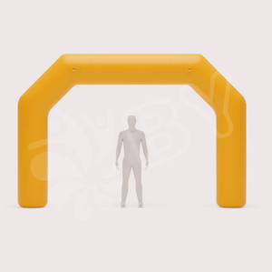<span class=keywords><strong>Portique</strong></span> publicitaire d'entrée de début de porte de course gonflable avec logo personnalisé pour événements sportifs, accessoire avec souffleur d'air inclus - Product Image 3