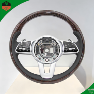 พวงมาลัยไม้แบบ Retrofit สำหรับรถยนต์เมอร์เซเดสเบนซ์ W177 <span class=keywords><strong>W202</strong></span> W203 W447 C118 <span class=keywords><strong>C180</strong></span> CLA45 GLE53 C220D C238 - Product Image 1
