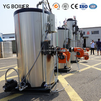 Chaudière à vapeur industrielle YG LHs en acier au carbone, à montage sur patins, à faible encombrement, pour gaz GPL, huile usagée et mazout, avec brûleur à gaz industriel