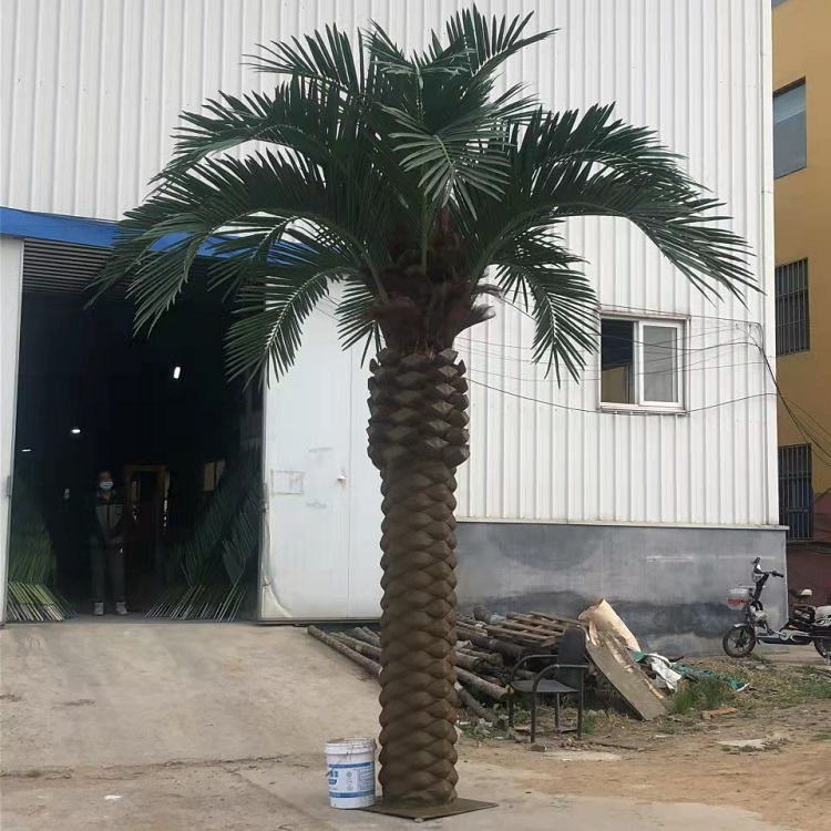 L-PT Grohandel geflschte Fan Datum Kokosnuss Pflanzen Bume im Freien  Dekor groe knstliche Glasfaser tropischen groen Seetang Baum| Alibaba.com