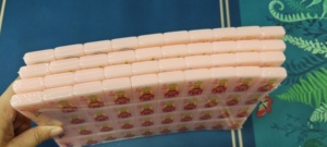 Tessere Mahjong in Acrilico Stile Americano con Stampa Ballerina Schiaccianoci e Fiocco di Neve Rosa Pallido, per Regalo di Natale, Gioco per Feste di Ragazze - Product Image 6