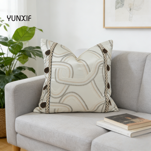 Cojín Bordado con Diseño de Tulipán, Estilo INS, Diseño de Parches en Dos Tonos, Tela Suave al Tacto para Sala de Estar, Sofá, Dormitorio - Product Image 3