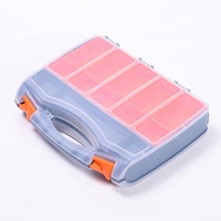 Boîte de rangement d'outils Pièces détachées pour vis Organisateur transparent avec grilles amovibles