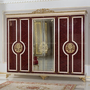 Meubles de design d'intérieur, vente de meubles de luxe, ensembles de chambre à coucher en bois massif <span class=keywords><strong>royal</strong></span>, ensemble de chambre à coucher king size - Product Image 4