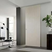 Sistema de Puerta Corredera Invisible de Madera Sólida, Moderno y Popular, Puerta Oculta Impermeable para Interiores, Uso en Hoteles, Aislamiento Acústico