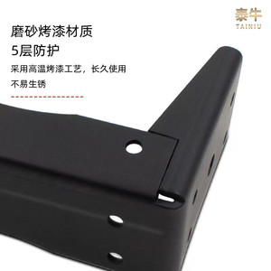 Wall Mount <b>Bracket</b> 033 Black Cold-Rolled Steel Heavy Duty Furniture Support <b>Bracket</b> - Product Image 5