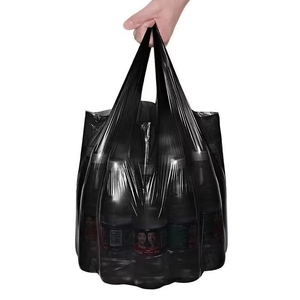 Manufacturer Wholesale Disposable Home Car Kitchen Trash Bags Handle <b>Plastic</b> Garbage Bags on <b>Roll</b> - Product Image 3