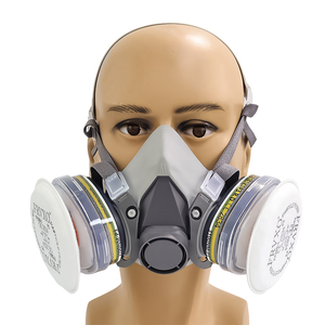 Offre Spéciale 6200 demi-visage respirateur poussière <span class=keywords><strong>masque</strong></span> à <span class=keywords><strong>gaz</strong></span> pour la peinture pulvérisation pesticide fumée chimique avec des lunettes - Product Image 3
