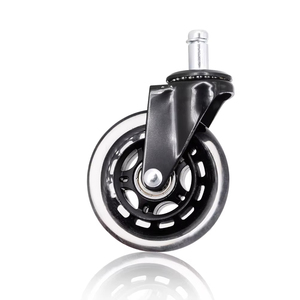 <span class=keywords><strong>Ruedas</strong></span> de Repuesto para <span class=keywords><strong>Silla</strong></span> de Oficina de 76 mm, Diseño Moderno y Silencioso, de Poliuretano Negro, para Muebles, Escuela y Hogar - Product Image 1