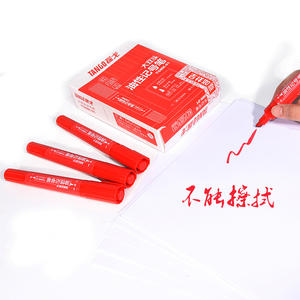 Stylos marqueurs rouges Logo personnalisé petite encre permanente <span class=keywords><strong>de</strong></span> 2.0mm grande tête <span class=keywords><strong>de</strong></span> 6.0mm pour papier à lettres tissu <span class=keywords><strong>CD</strong></span> stylo marqueur à grande tête - Product Image 4