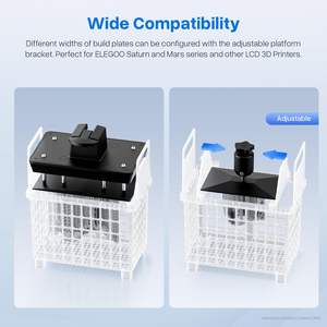 ELEGOO, ртуть, 3,0 плюс, 2, 1, большая, 3D-печать, станция для промывки, аппарат для отверждения смолы, ЖК-дисплей/SLA/DLP, модели 230x135x260 мм, Новинка - Product Image 4