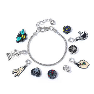 Wowei Wednesday Black Wednesday Pulsera de bricolaje con cuentas de <span class=keywords><strong>la</strong></span> serie de televisión <span class=keywords><strong>Addams</strong></span> Family Pendant - Product Image 2