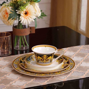 Kitchen Utensils Ceramic Western Dinner Plate <b>Cup</b> <b>Set</b> Bone China Steak Tableware Porcelain Tableware <b>Set</b> for Home - Product Image 5