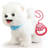 Laisse de traction en peluche moderne et écologique pour petits chiens, motif dessin animé mignon, réglable et souple