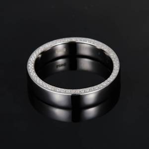 Factory Custom 925 Silver <strong>Moissanite</strong> <strong>Men</strong> <strong>Ring</strong> Round Cut Paved Full Iced Out Hip Hop Finger <strong>Ring</strong> for Engagement or Fashion Wear - Product Image 3