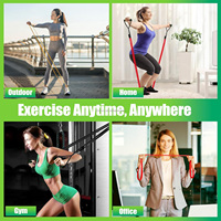 Bandes de Résistance Personnalisées ZAKERDA en TPE pour Exercices de Traction 15-35 LBS – Accessoires de Fitness Légers pour Yoga, Entraînement et Musculation