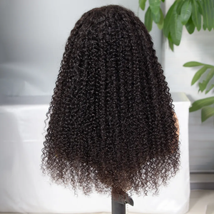 Parrucche all'ingrosso di capelli umani vergini naturali 4C <span class=keywords><strong>Afro</strong></span> Kinky Curly mongoli con frontale in pizzo per <span class=keywords><strong>donna</strong></span> - Product Image 2