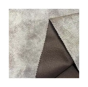 Low Price Good Quality 100% Polyester 180-500GSM Upholstery Suede Sofa Material Fabric Leather for Sofa