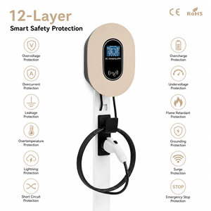 Cargador Rápido de 11kW 16A Trifásico Ajustable con Estándar GBT y WiFi para Vehículos Eléctricos BYD, GAC, Aion, Geely, Xpeng, Cable de Carga - Product Image 3