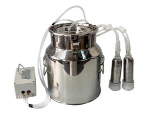 Máquina de Ordeño Portátil de 14L para Vacas y Ovejas, con Velocidad Ajustable, de Acero Inoxidable, con Sistema de Pulsación - Product Image 1