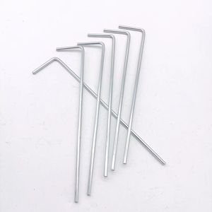 Tent Pegs Metal 15cm Silver Outdoor <b>Camping</b> <b>Canopy</b> Ground Stakes For Tent Fixing - Product Image 3