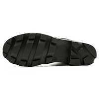 Zapatos de seguridad para hombre, botas con punta de plástico, ácido, resistencia antivibración, negro, ejecutivo, transpirable, trabajo de ingeniería de aviación
