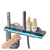 Ensemble de douche pluie pressurisé en aluminium brossé avec robinet céramique à température constante, chaud et froid, pour salle de bain, vente en gros, nouveauté