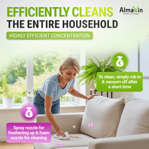 AlmaWin Custom 1, Revitalizador Textil y Quitamanchas para Tapicería y Alfombras en Aerosol, 500ml, Detergente Vegano Orgánico - Product Image 6