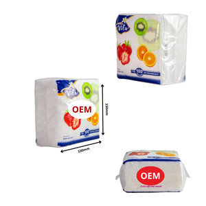 Serviettes en papier confortables en pâte de bois vierge en gros, une seule couche, en sachet, pour restaurant, mariage, fête, origine Vietnam - Product Image 2