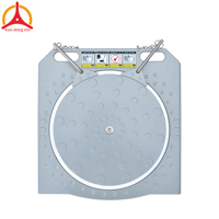 Plateau tournant pour alignement de roues en alliage d'aluminium 470*500*50MM, charge maximale 4 tonnes, compatible avec tous les aligneurs de roues courants