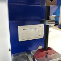 Prueba de muestra de plástico Probador de impacto de péndulo Charpy de haz simplemente compatible