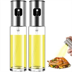 Packaged Glass Oil Spray Bottle for Cooking Olive Oil Sprayer Mister for <b>BBQ</b> Baking Roasting Grilling Utensils - Product Image 1