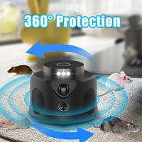 Repelente Portátil de 360 Grados para Plagas y Ratones con Sensor Infrarrojo, Repelente Eléctrico de Ratas de Escritorio para el Hogar y la Cocina, Repelente Ultrasónico de Roedores