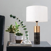 Lampe de Chevet Haut de Gamme pour Salon de Villa de Luxe, Lampe de Bureau Décorative en Marbre de Designer Nordique, Vente Chaude