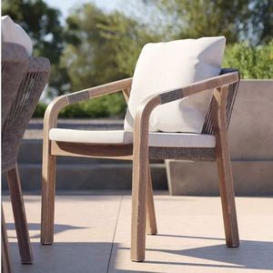 Juego de Mesa y Sillas de Comedor de Teca para Exteriores, Precio Directo de Fábrica, Muebles de Patio para Villa, Hotel, Balcón, Jardín - Product Image 6