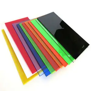 Feuilles acryliques en plastique transparent extrudé coloré de découpe au laser personnalisé de 1mm 3mm 5mm 6mm 8mm 10mm d'épaisseur