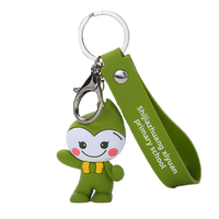 Poupée porte-clés personnalisée en PVC souple silicone pendentif dessin animé 3D bricolage pour cadeau décoration personnalisation