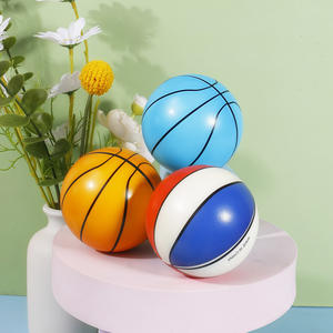 Balón Elástico Infantil de 22cm, TPE/Silicona, Baloncesto Pequeño, Red de Baloncesto, Fútbol, Juguete de Espuma - Product Image 6