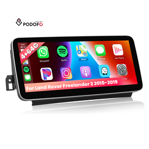 Podofo 12,3 ''Android Car Radio Frame 4 + 64G Wireless CarPlay/Android Auto/<span class=keywords><strong>GPS</strong></span>/WIFI/RDS/IPS para Land Rover <span class=keywords><strong>Freelander</strong></span> <span class=keywords><strong>2</strong></span> 2015-2019 - Product Image 1