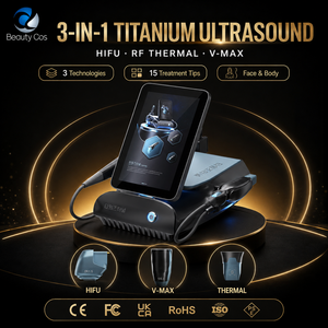 Máquina Profesional de Ultrasonido HIFU Smas de Titanio, 15 Sondas, 7 Profundidades, Radiofrecuencia V-MAX, Reafirmación y Lifting de la Piel para Salón de Belleza, CE - Product Image 1