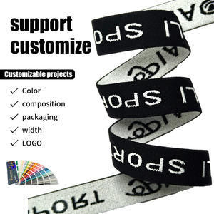 Nouvelle ceinture élastique jacquard 2026 avec logo personnalisé, en polyester et élasthanne, haute extensibilité, pour sous-vêtements et accessoires vestimentaires - Product Image 4