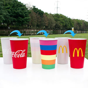 Custom Logo <b>Reusable</b> Aluminum Color-Changing Temperature-Sensitive <b>Cups</b> & Mugs-16oz Party Use - Product Image 4