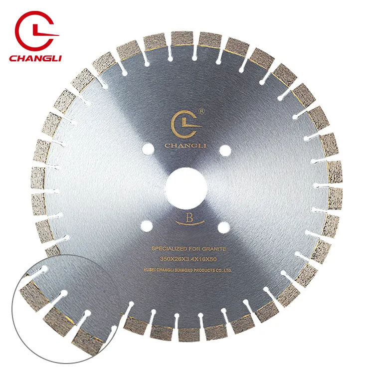 Power multi tools turbo stone silent segment slab circle 14'' Inch tools cutting disc for granite diamond saw blades