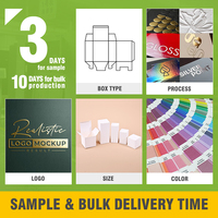 Boîte d'emballage personnalisée haut de gamme en papier kraft pour brownies avec fermeture éclair déchirable, gaufrage, pelliculage mat et doublure en éponge