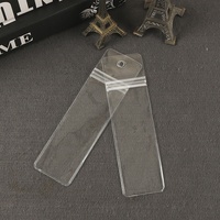 Fabricant fournisseur de sac d'étiquettes de vêtements en PVC étanche étiquette de col à ouverture plate sac en plastique épais transparent pour vêtements