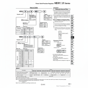Valve de puissance pneumatique SMC VEX1133-01-FN régulateur de pression - Product Image 1