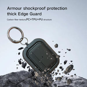 Personnalisé lisse PU fibre <span class=keywords><strong>de</strong></span> carbone antichoc pour <span class=keywords><strong>Apple</strong></span> écouteur Portable étui <span class=keywords><strong>sans</strong></span> <span class=keywords><strong>fil</strong></span> <span class=keywords><strong>charge</strong></span> casque étuis pour <span class=keywords><strong>airpods</strong></span> 4 cas - Product Image 5