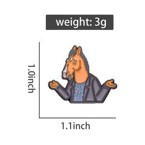 BoJacks-Horsemanエナメルピンラペルピンバッジ帽子服バックパック装飾ジュエリーアクセサリーファンギフト - Product Image 6